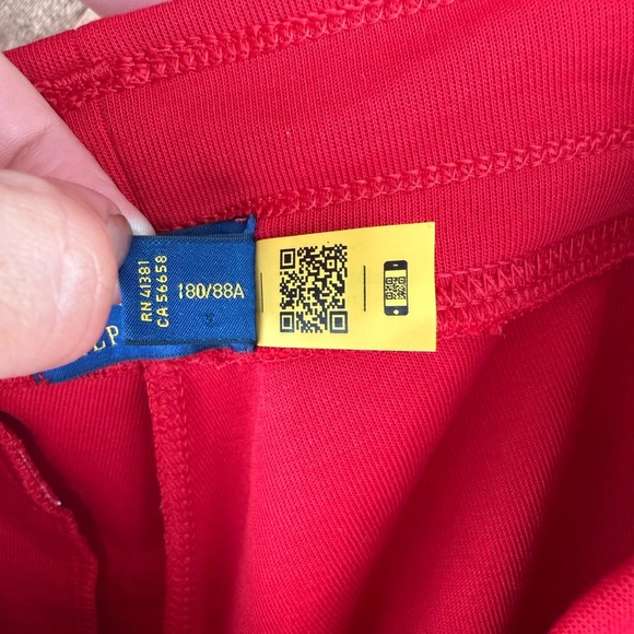 Ralph Lauren Double Knit Jogger Pant Red Size Large - Picture 3 of 11
